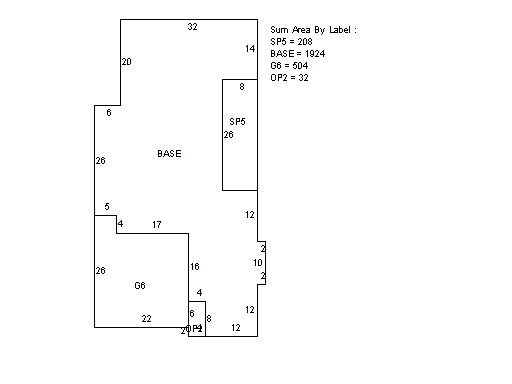 The county's floor-plan sketch: 1,924 sq ft of living space on one floor, a 504 sq ft two-car garage, a screened porch and a small front porch